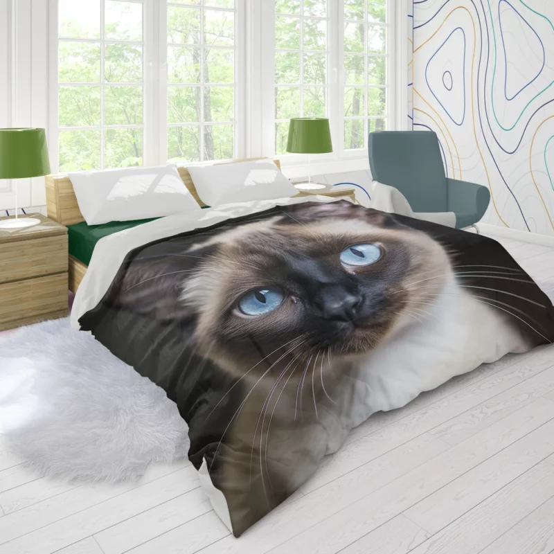 Siamese Cat AI Generation Duvet Cover