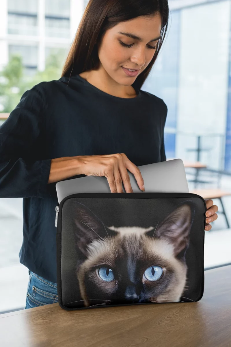 Siamese Cat AI Generation Laptop Sleeve 1