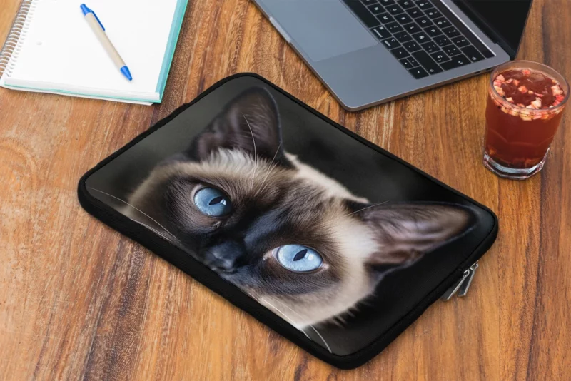 Siamese Cat AI Generation Laptop Sleeve 2