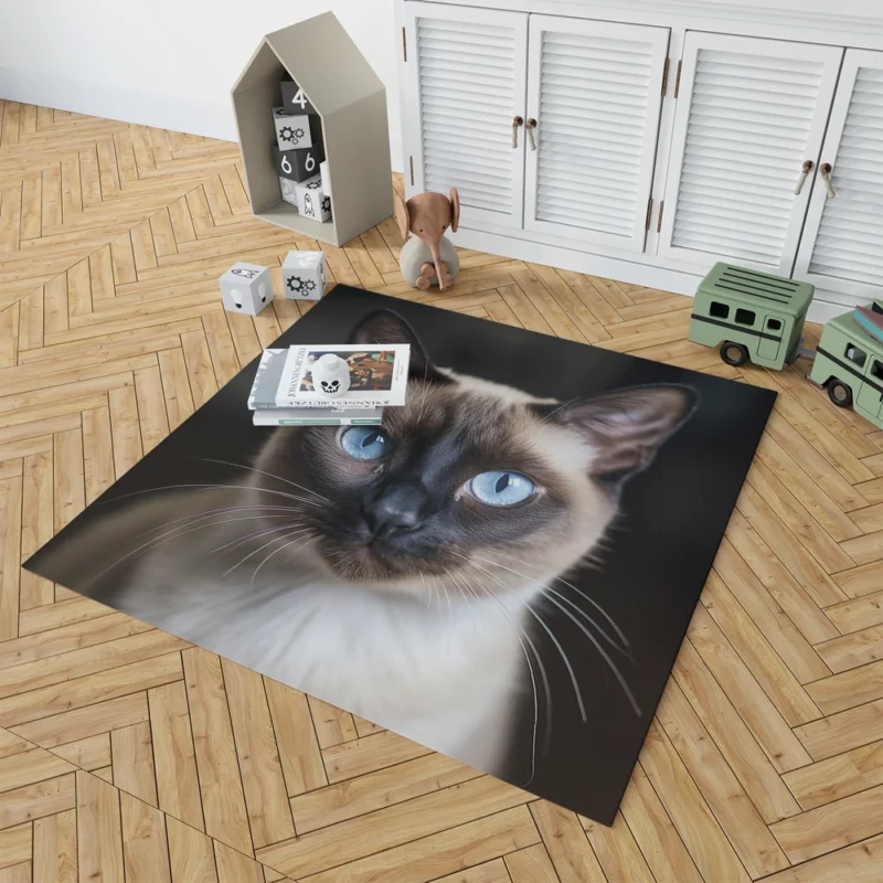 Siamese Cat AI Generation Rug 1