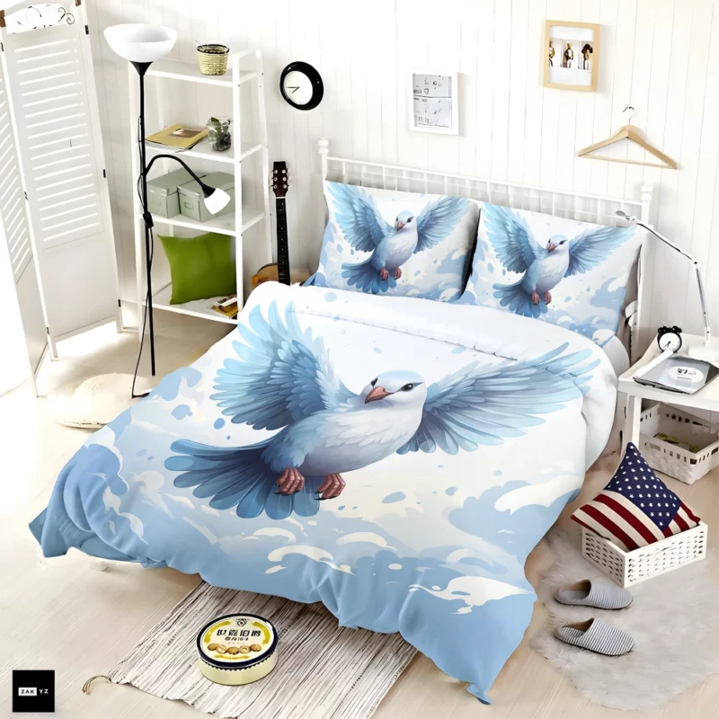 Simple Dove Logo Bedding Set