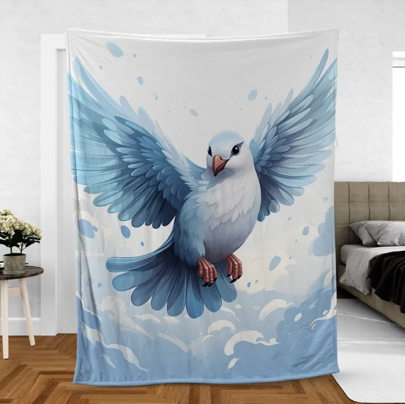 Simple Dove Logo Fleece Blanket