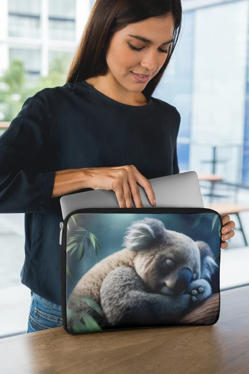 Sleeping Koala Close Up Laptop Sleeve 1