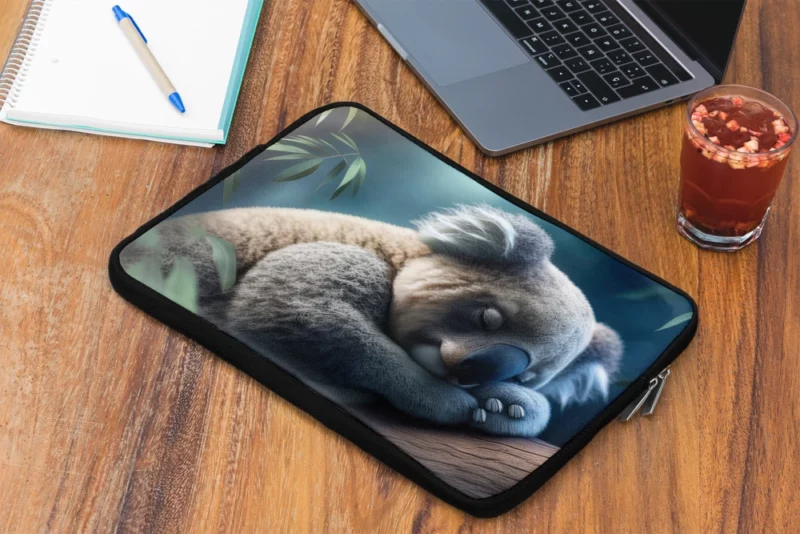 Sleeping Koala Close Up Laptop Sleeve 2