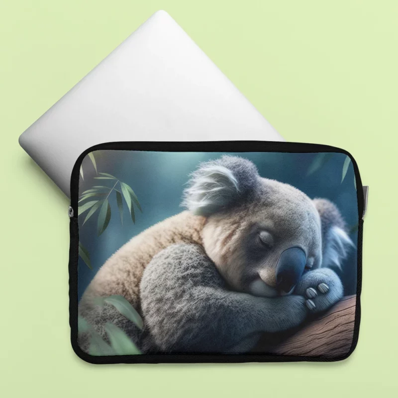 Sleeping Koala Close-Up Laptop Sleeve