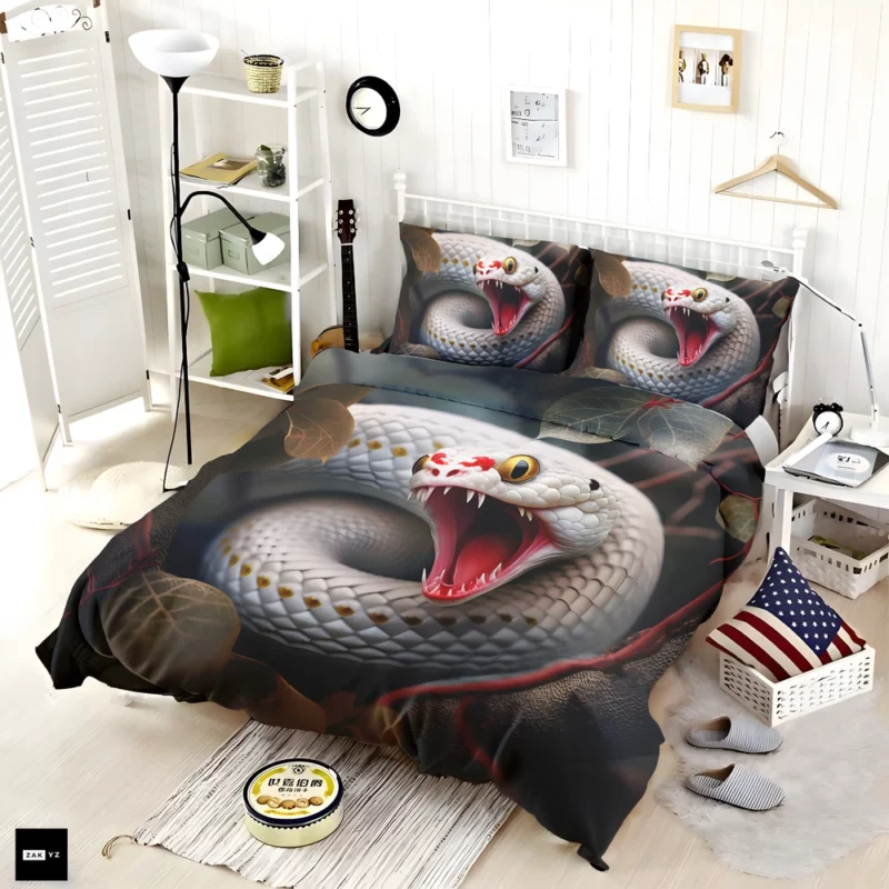 Snake Mysterious Tree Stare Bedding Set