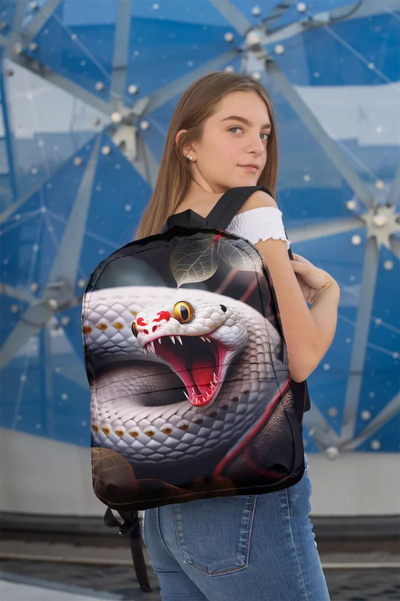 Snake Mysterious Tree Stare Minimalist Backpack 2