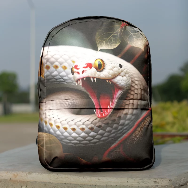 Snake Mysterious Tree Stare Minimalist Backpack