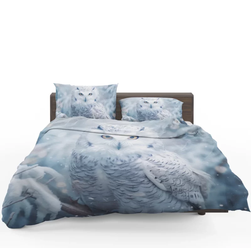 Snowy Owl Portrait Bedding Set 1