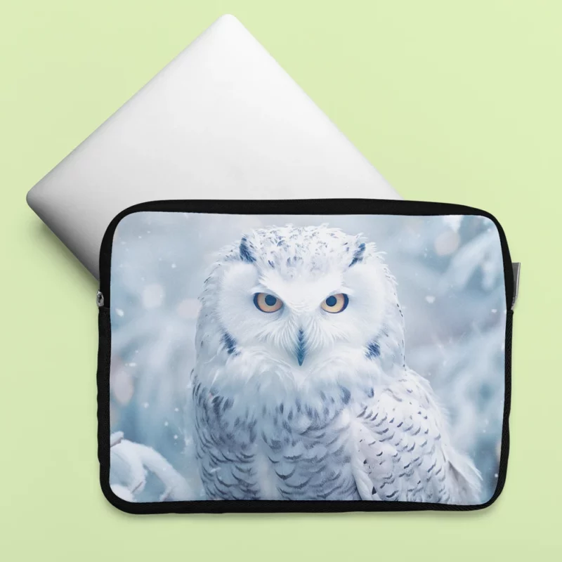 Snowy Owl Portrait Laptop Sleeve