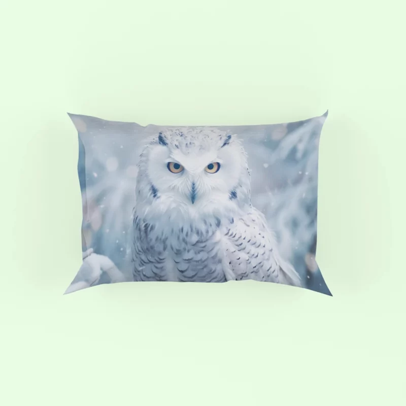 Snowy Owl Portrait Pillow Case