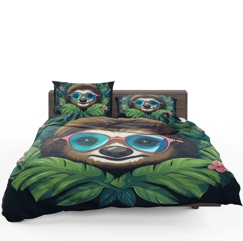 Specially Designed Sloth Graphics Bedding Set 1
