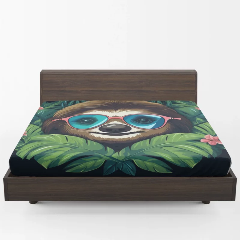 Specially Designed Sloth Graphics Fitted Sheet 1