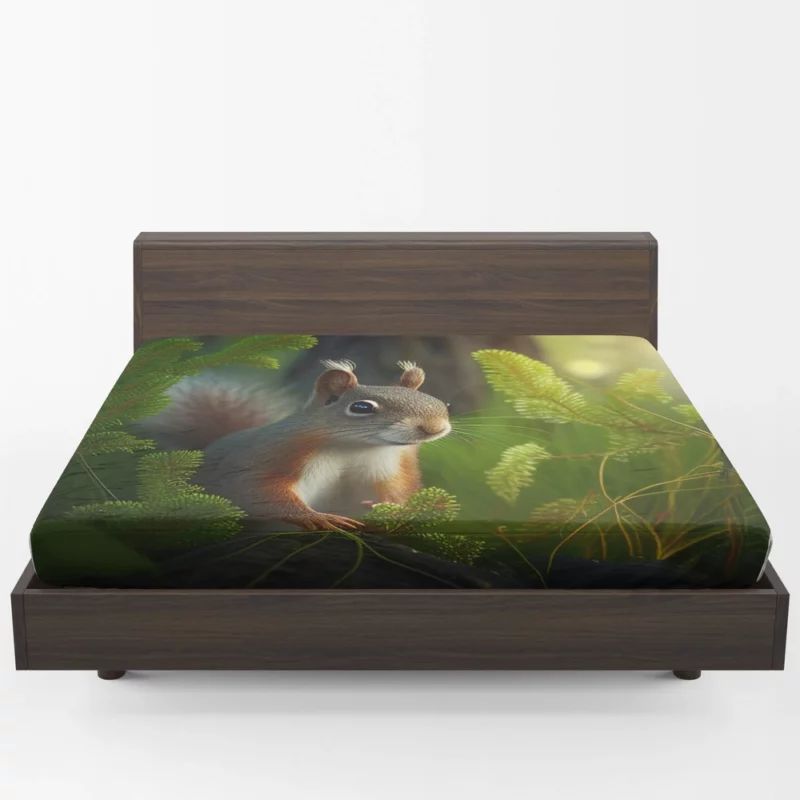 Squirrel AI-Enhanced Portrait Fitted Sheet 1