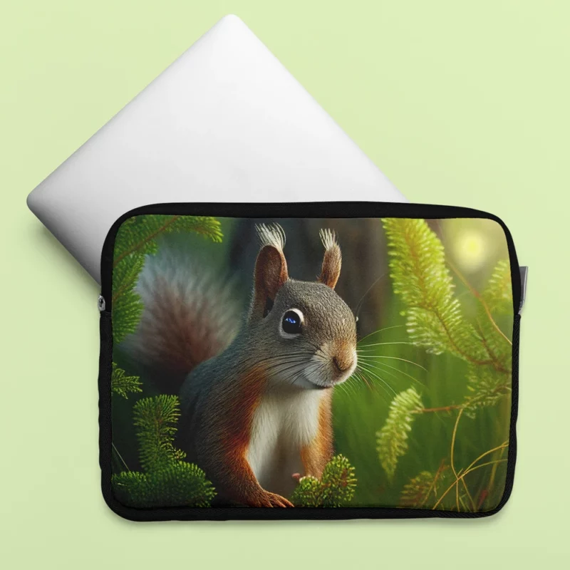 Squirrel AI-Enhanced Portrait Laptop Sleeve