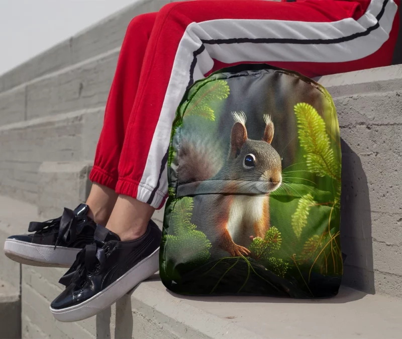 Squirrel AI-Enhanced Portrait Minimalist Backpack 1