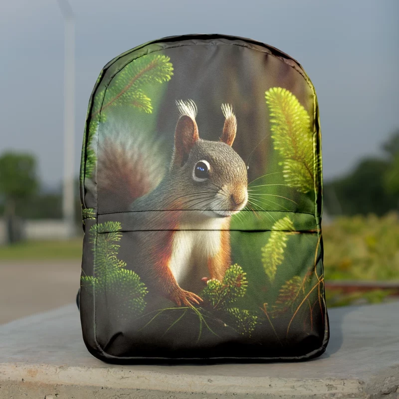 Squirrel AI-Enhanced Portrait Minimalist Backpack