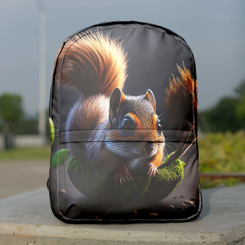 Squirrel Pot with Plant Minimalist Backpack