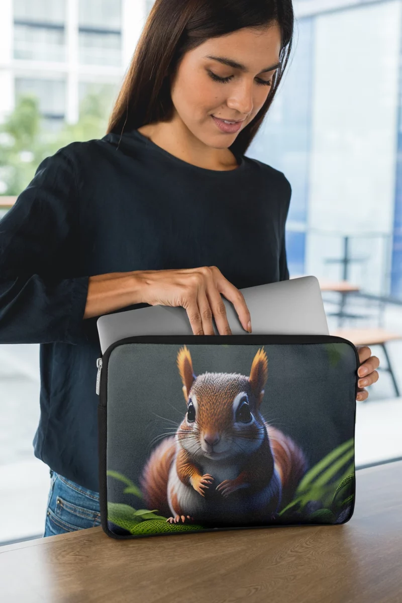 Squirrel in the Enchanted Jungle Laptop Sleeve 1