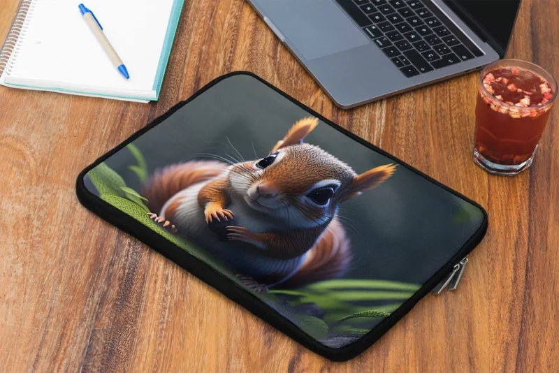 Squirrel in the Enchanted Jungle Laptop Sleeve 2