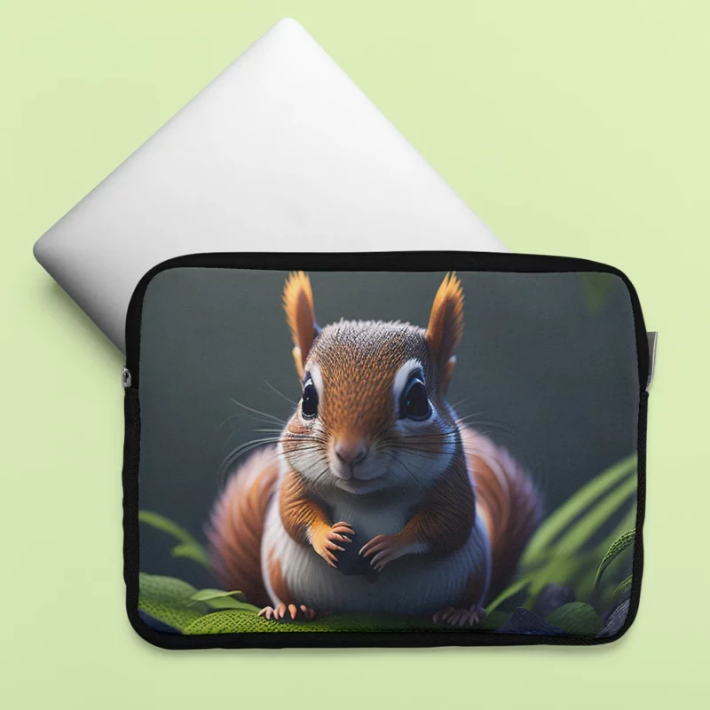 Squirrel in the Enchanted Jungle Laptop Sleeve