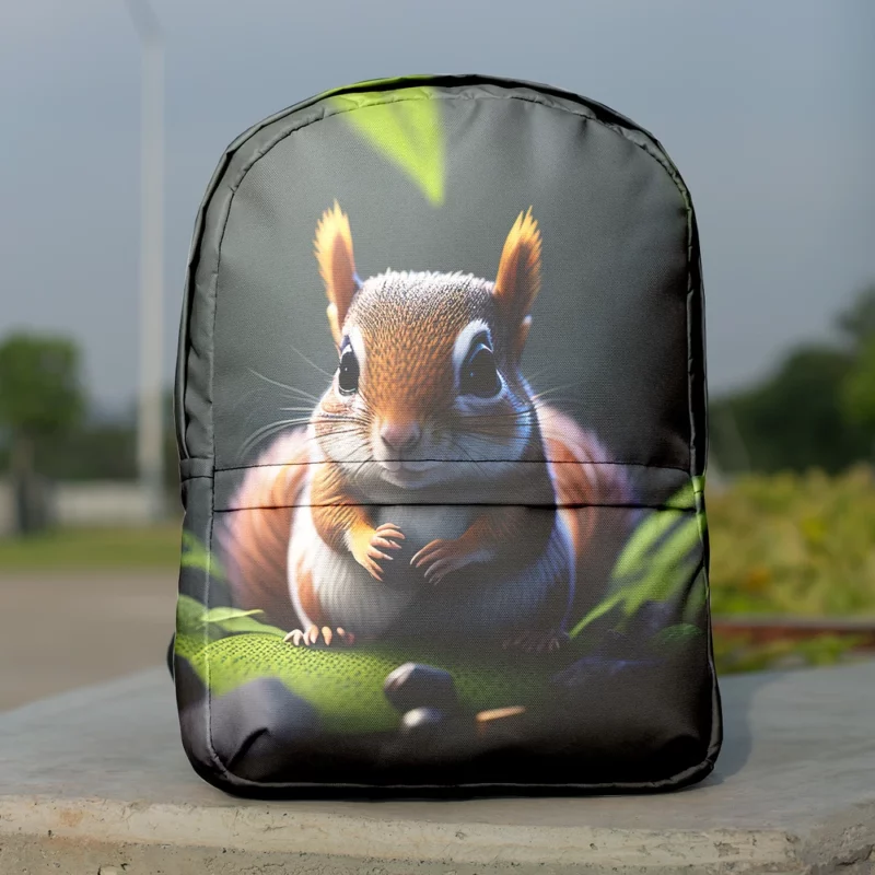 Squirrel in the Enchanted Jungle Minimalist Backpack