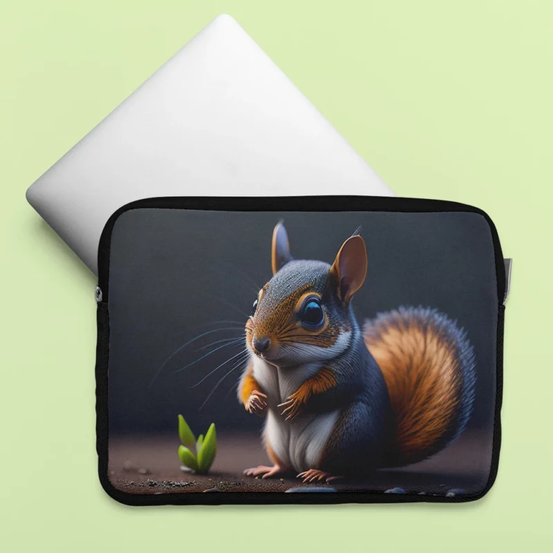 Squirrel with Bushy Tail by Rocky Outcrop Laptop Sleeve