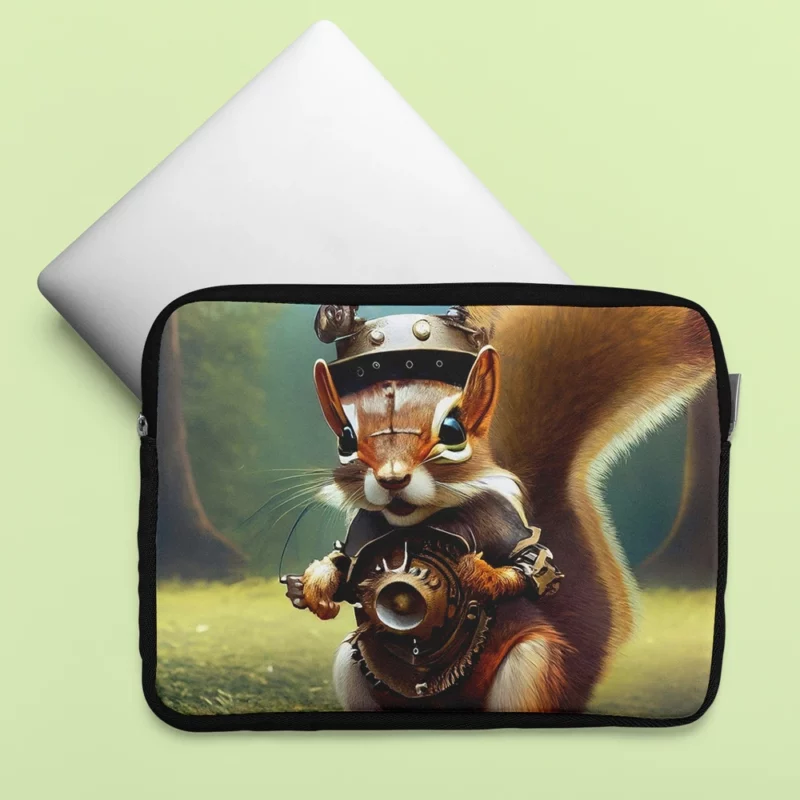 Steampunk Squirrel Fantasy Laptop Sleeve