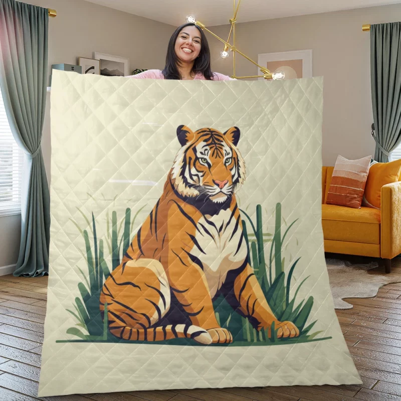 Stunning Bengal Tiger Quilt Blanket