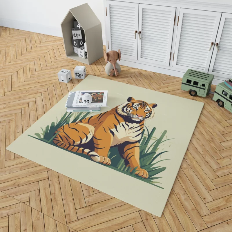 Stunning Bengal Tiger Rug 1