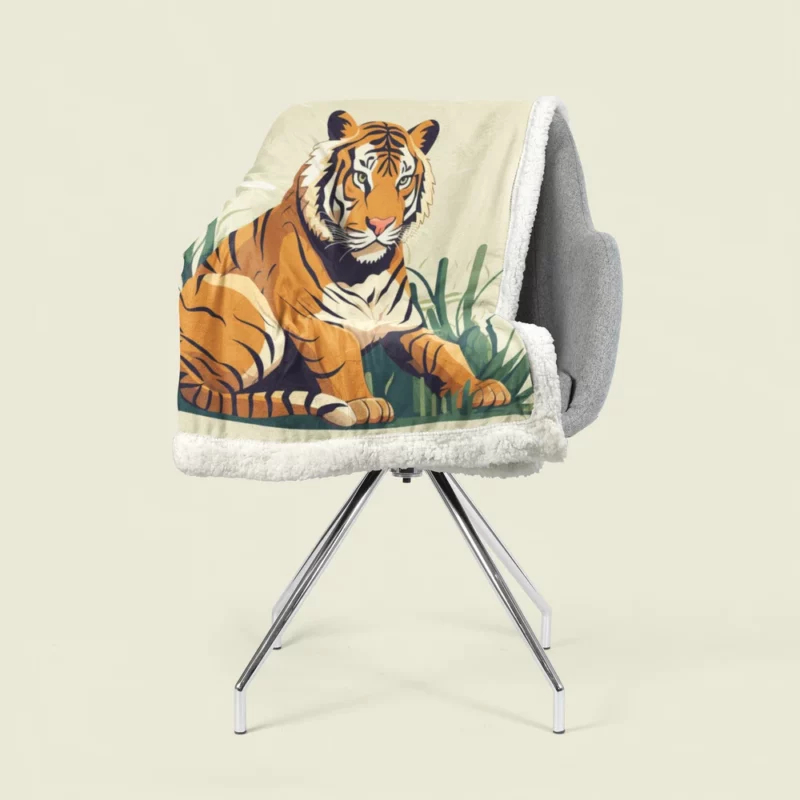 Stunning Bengal Tiger Sherpa Fleece Blanket 1