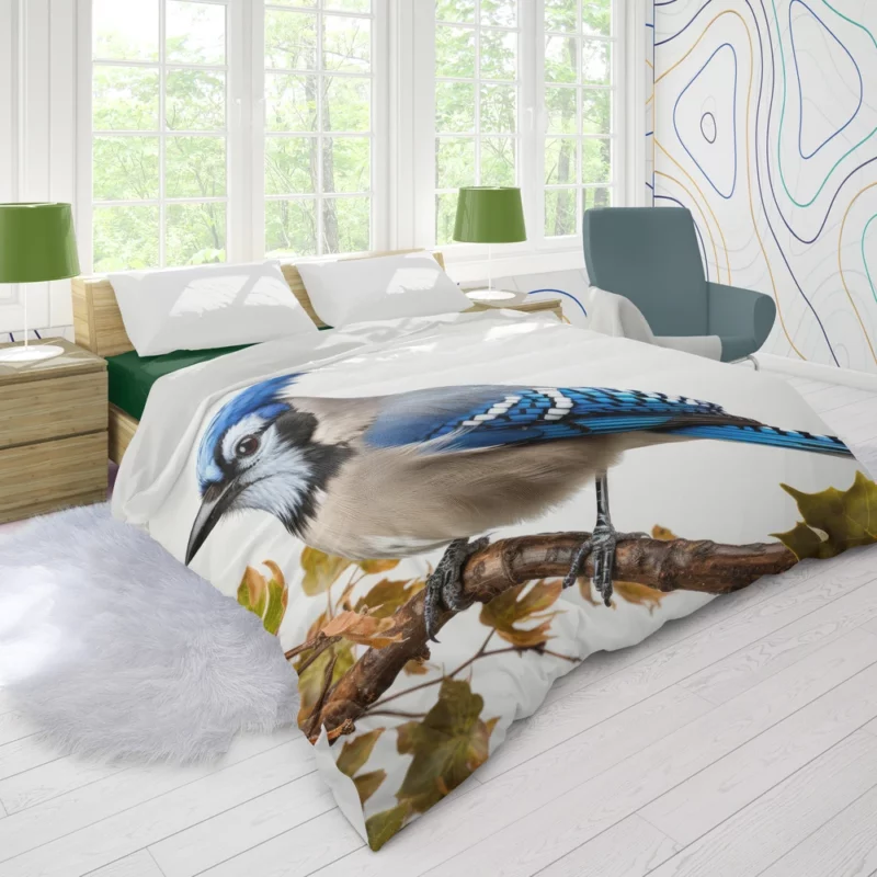 Stunning Blue Jay Photo Duvet Cover