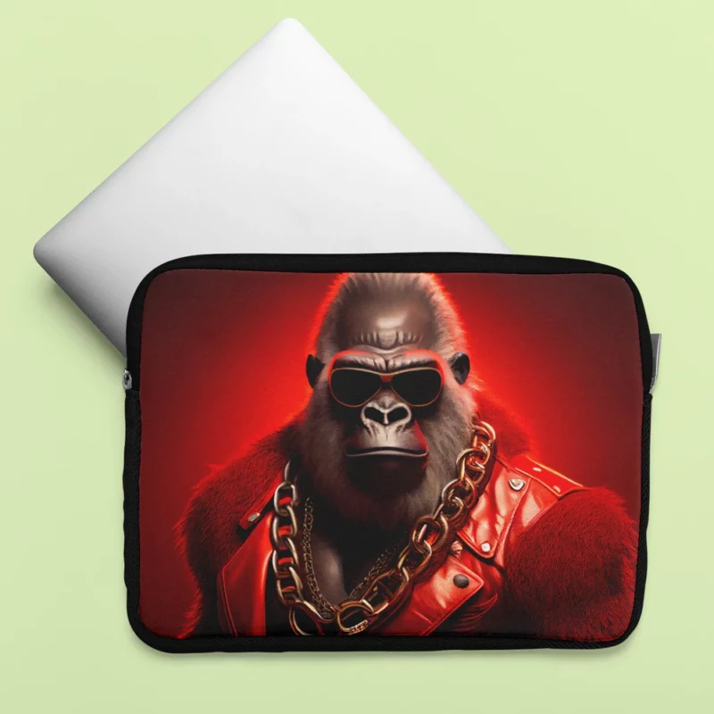 Sunglasses Gorilla Portrait Laptop Sleeve