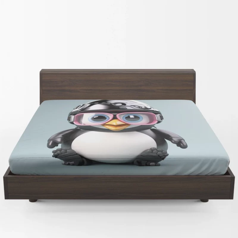 Sunglasses Penguin Artwork Fitted Sheet 1