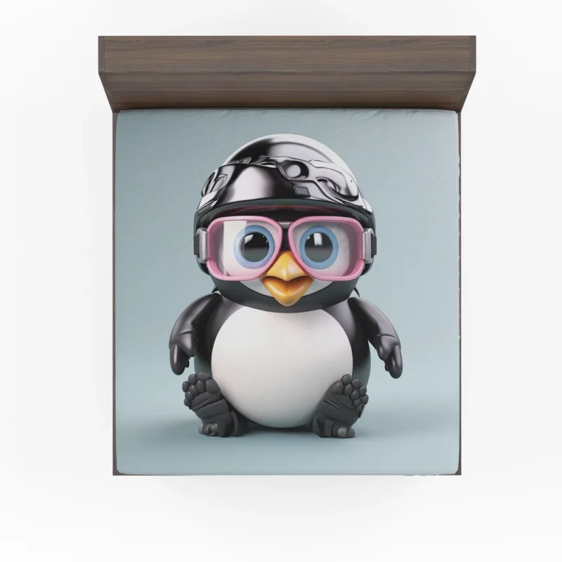 Sunglasses Penguin Artwork Fitted Sheet