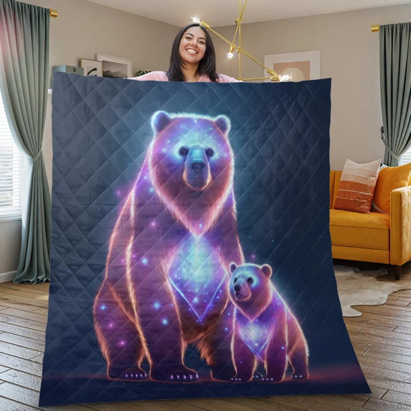 The Greater and Lesser Bears Quilt Blanket