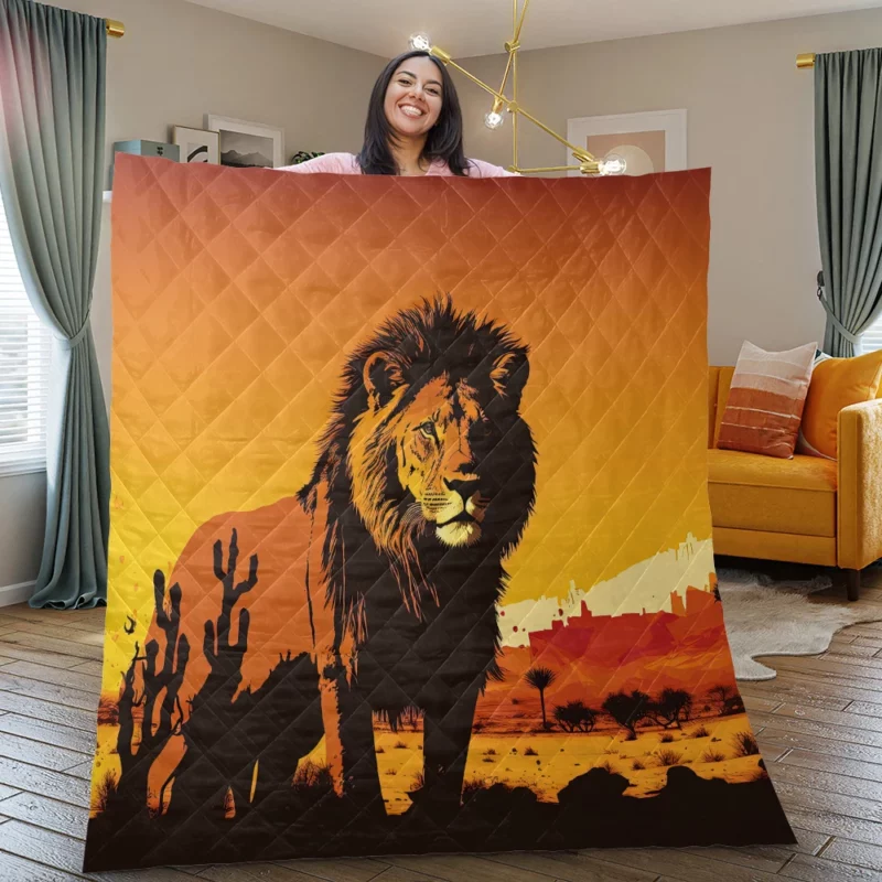 The Lion King Movie Poster Quilt Blanket