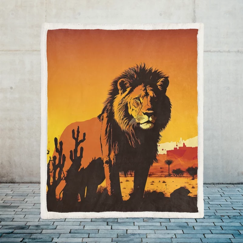 The Lion King Movie Poster Sherpa Fleece Blanket