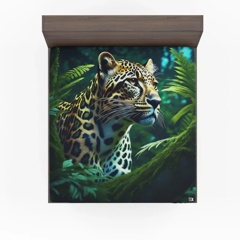 Tiger Midnight Forest Stroll Fitted Sheet