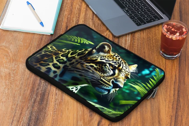 Tiger Midnight Forest Stroll Laptop Sleeve 2
