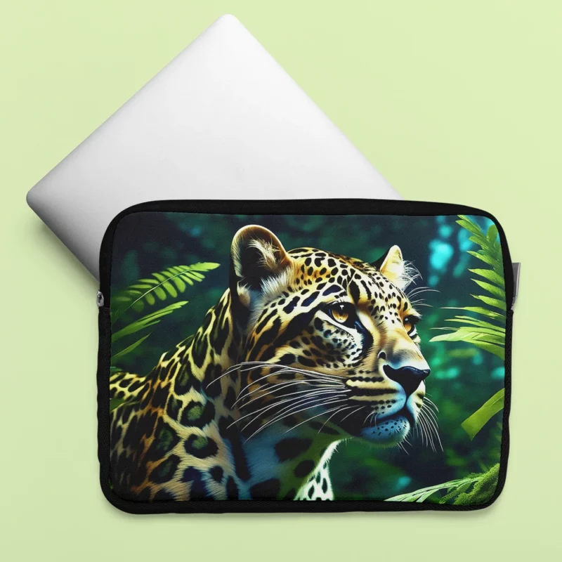 Tiger Midnight Forest Stroll Laptop Sleeve