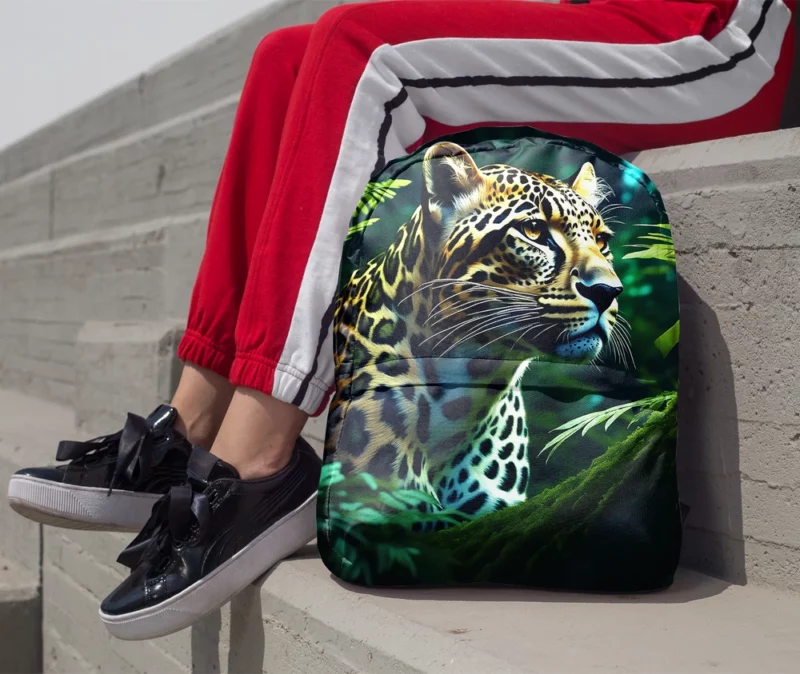 Tiger Midnight Forest Stroll Minimalist Backpack 1