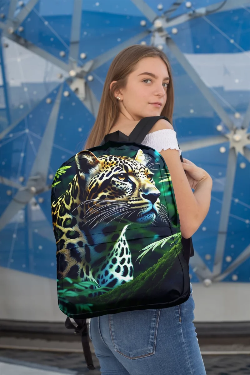 Tiger Midnight Forest Stroll Minimalist Backpack 2