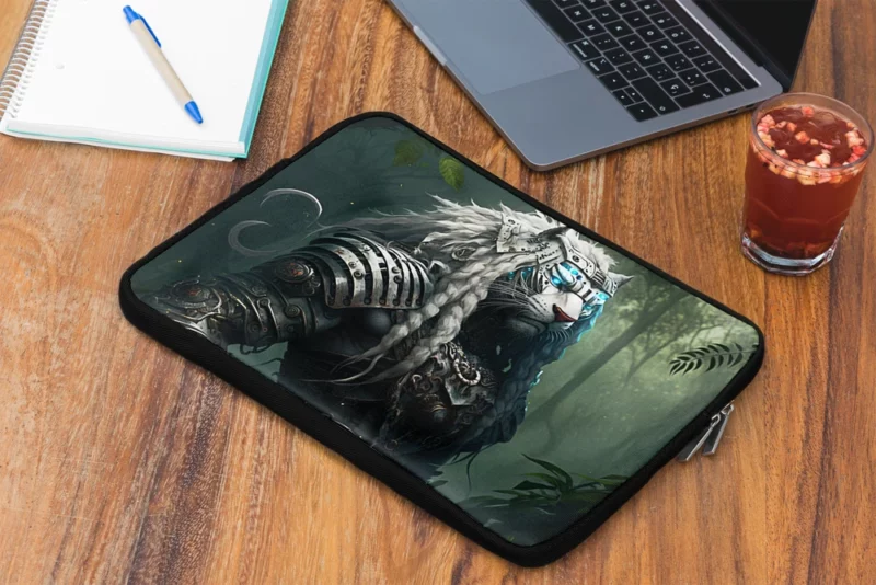 Tiger With Blue Eyes Laptop Sleeve 2