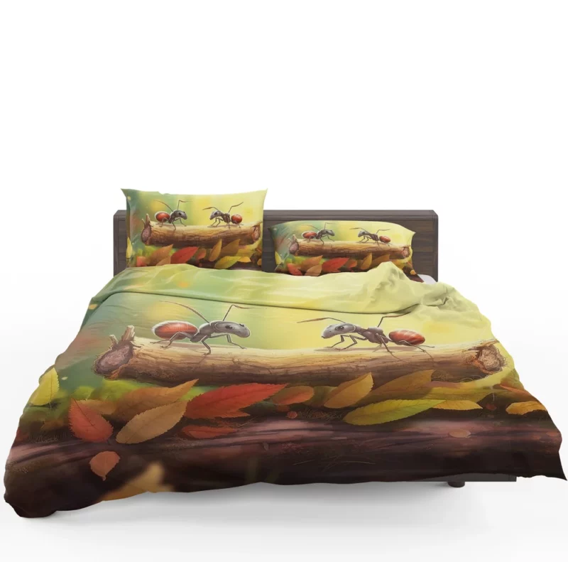 Two Ants on Log Painting Bedding Set 1