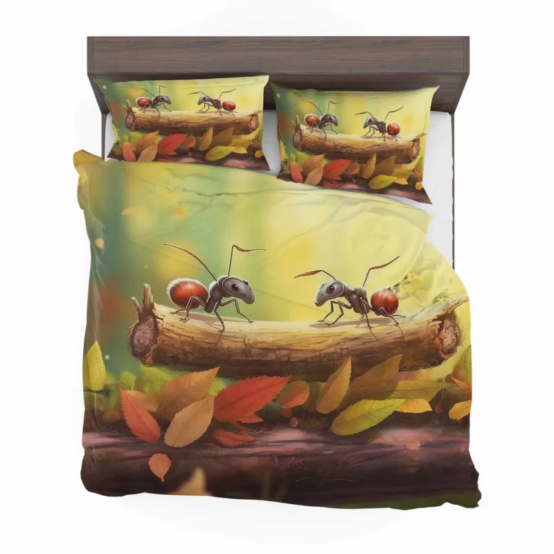 Two Ants on Log Painting Bedding Set 2