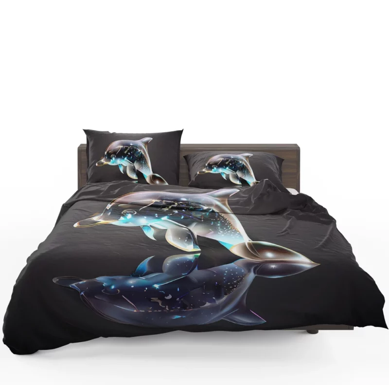 Two Dolphins Jumping Bedding Set 1