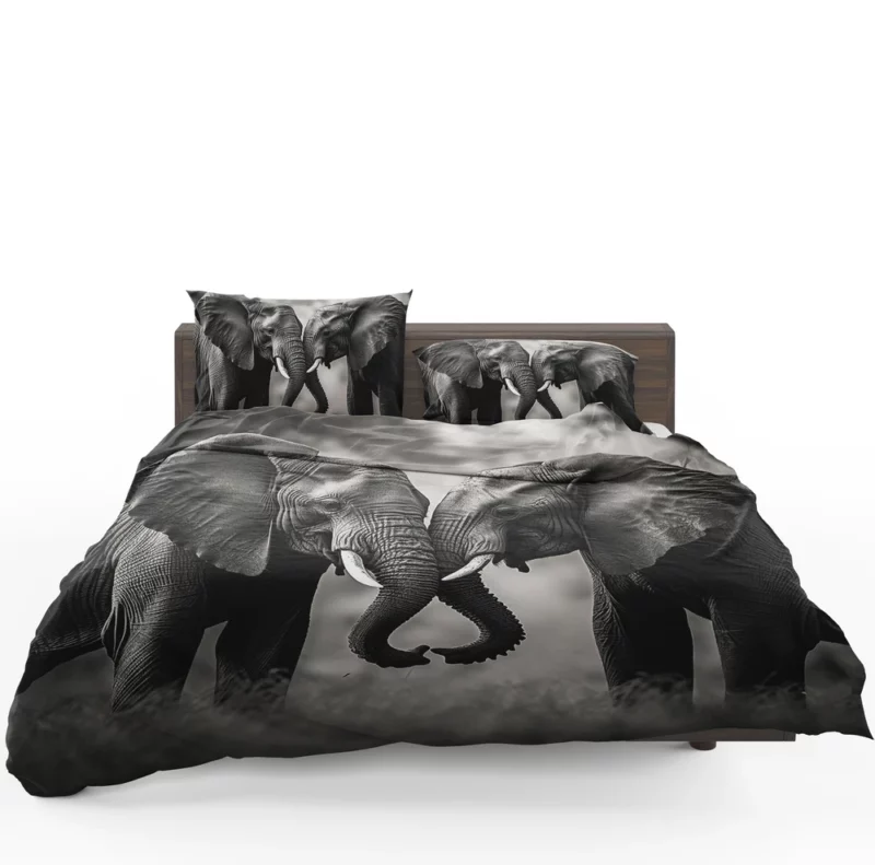 Two Elephants in Love Bedding Set 1