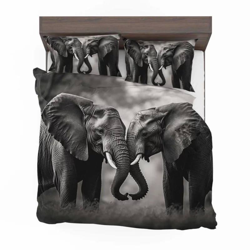 Two Elephants in Love Bedding Set 2