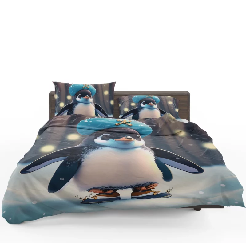 Two Penguins on the Beach Bedding Set 1